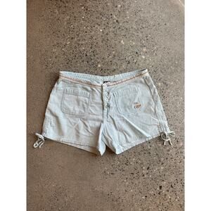 OP Women’s 13 Shorts Light Blue Corduroy Vintage Summer Cord Y2K Early 2000s